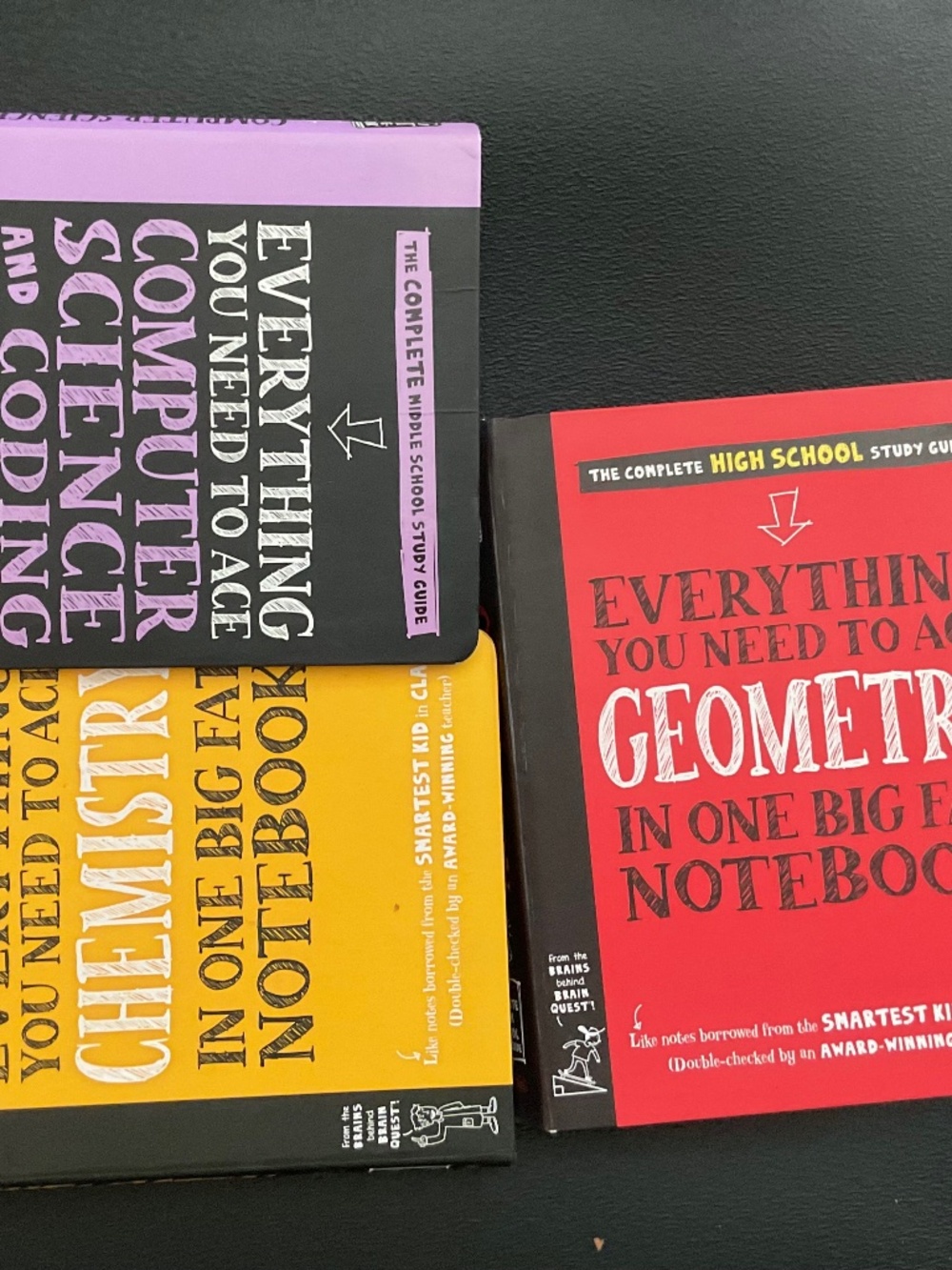 High schools/middle school study notes books, best books for schoolers